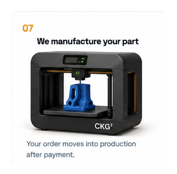 Step 7 We manufacture your part