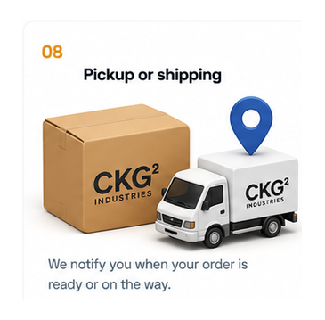 Step 8 Pickup or shipping